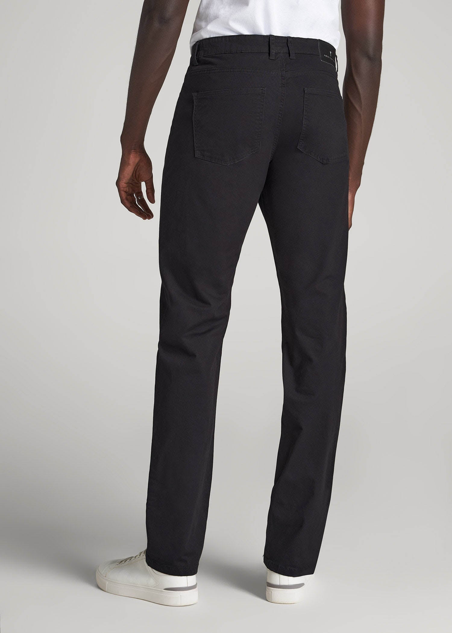 J1 STRAIGHT Leg Five-Pocket Pants for Tall Men in Black
