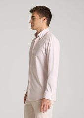 Traveler Stretch Dress Shirt for Tall Men in Grey Lilac