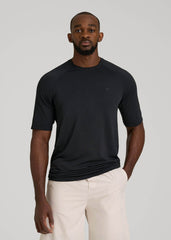 Vented Training Top for Tall Men in Black