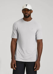 Vented Training Top for Tall Men in Silver Drop