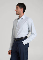 Pinpoint Oxford Shirt for Tall Men in Light Blue