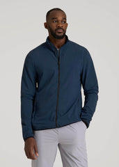 Softshell Jacket for Outdoor Training for Tall Men in Marine Navy