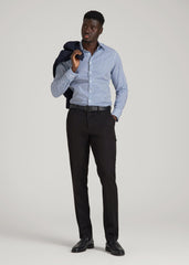 TAPERED-FIT Stretch Dress Pants for Tall Men in Black