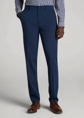 TAPERED-FIT Stretch Dress Pants for Tall Men in Marine Navy