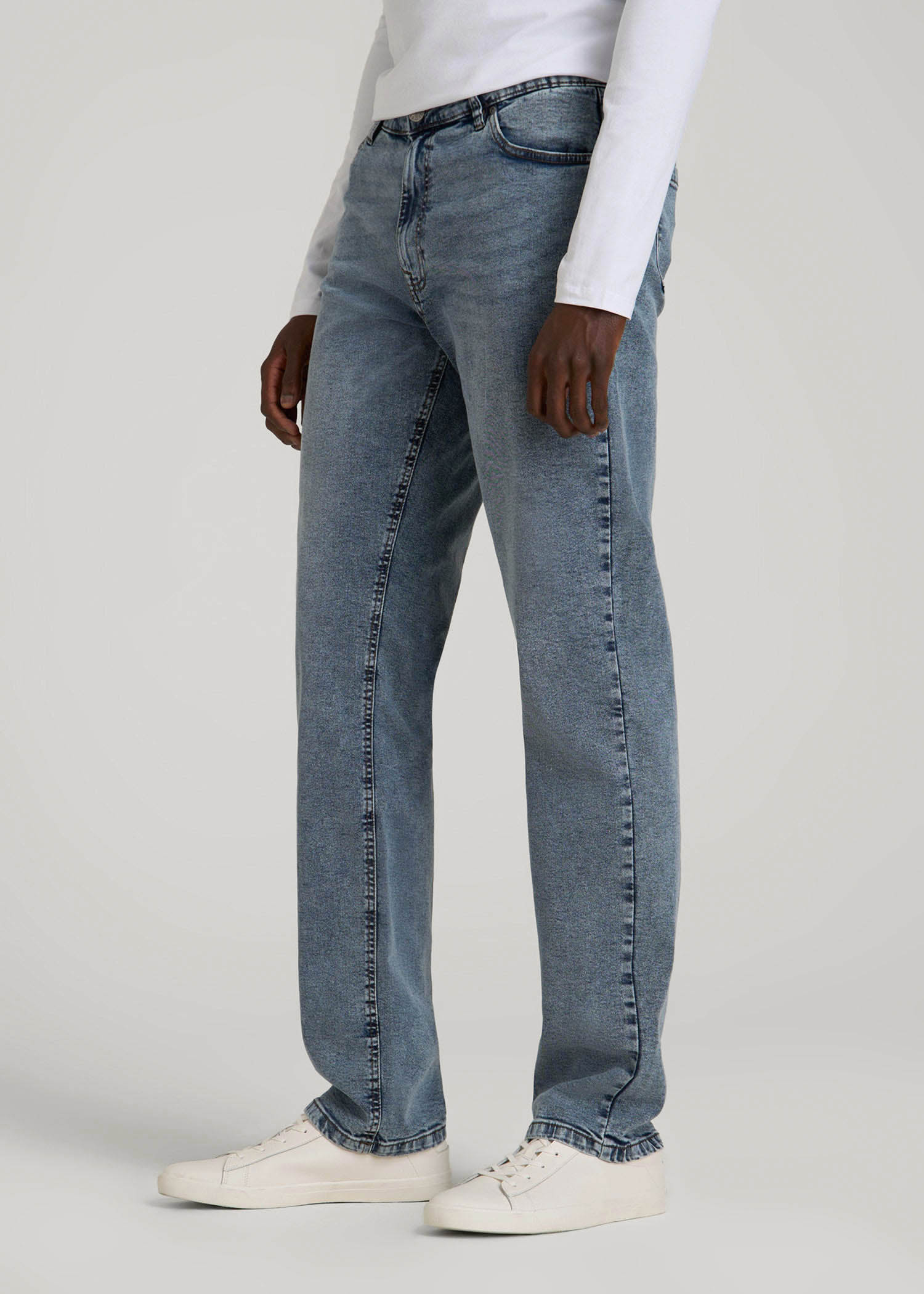 Mason Relaxed Fit Jeans for Tall Men in Vintage Faded Blue