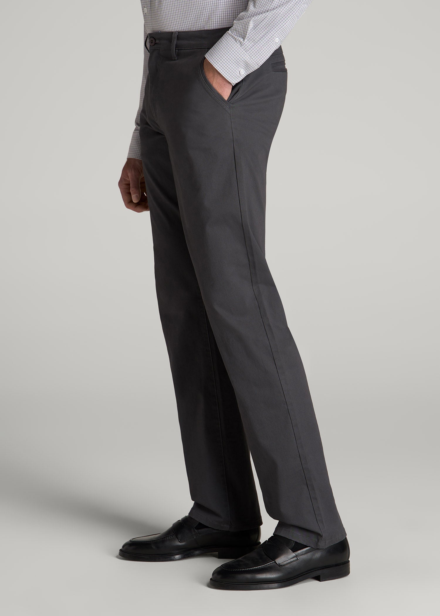 Mason RELAXED Chinos for Tall Men in Iron Grey