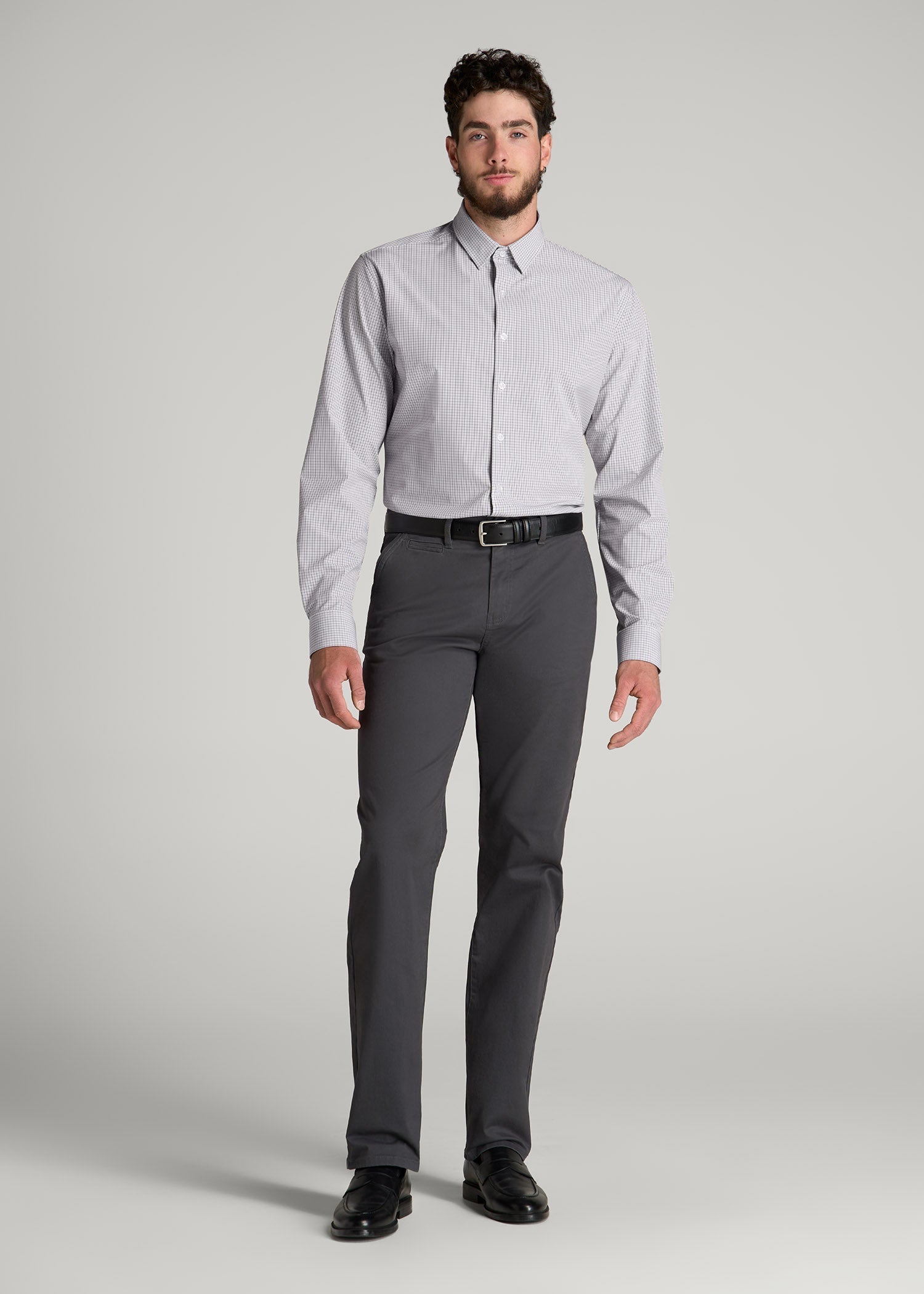 Mason RELAXED Chinos for Tall Men in Iron Grey
