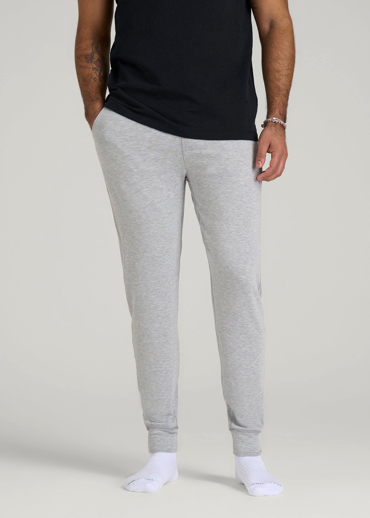 Sleep Joggers for Tall Men in Grey Mix