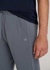 Sleep Joggers for Tall Men in Smoky Blue