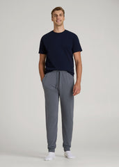 Sleep Joggers for Tall Men in Smoky Blue