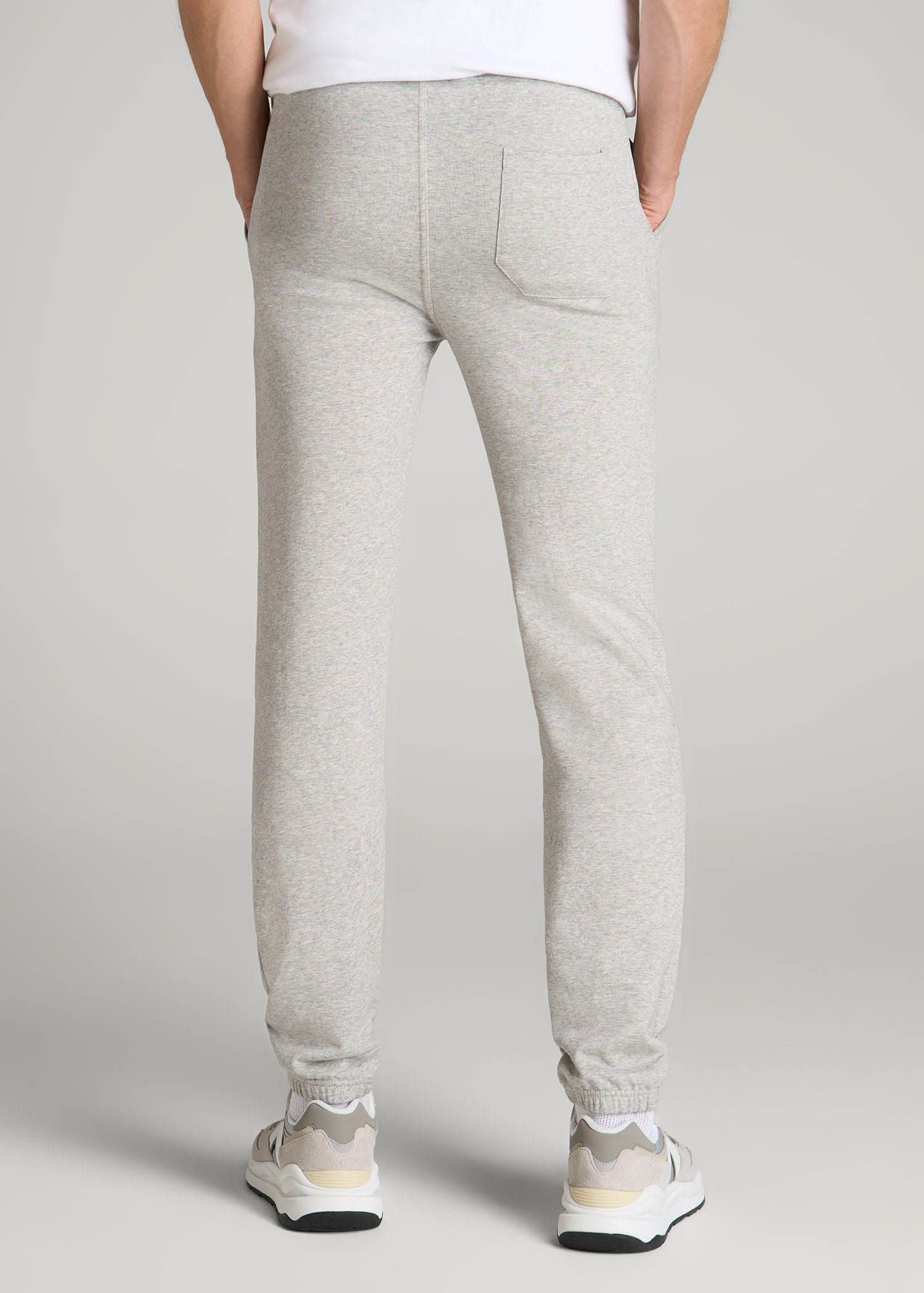 Wearever French Terry Sweatpants for Tall Men in Grey Mix