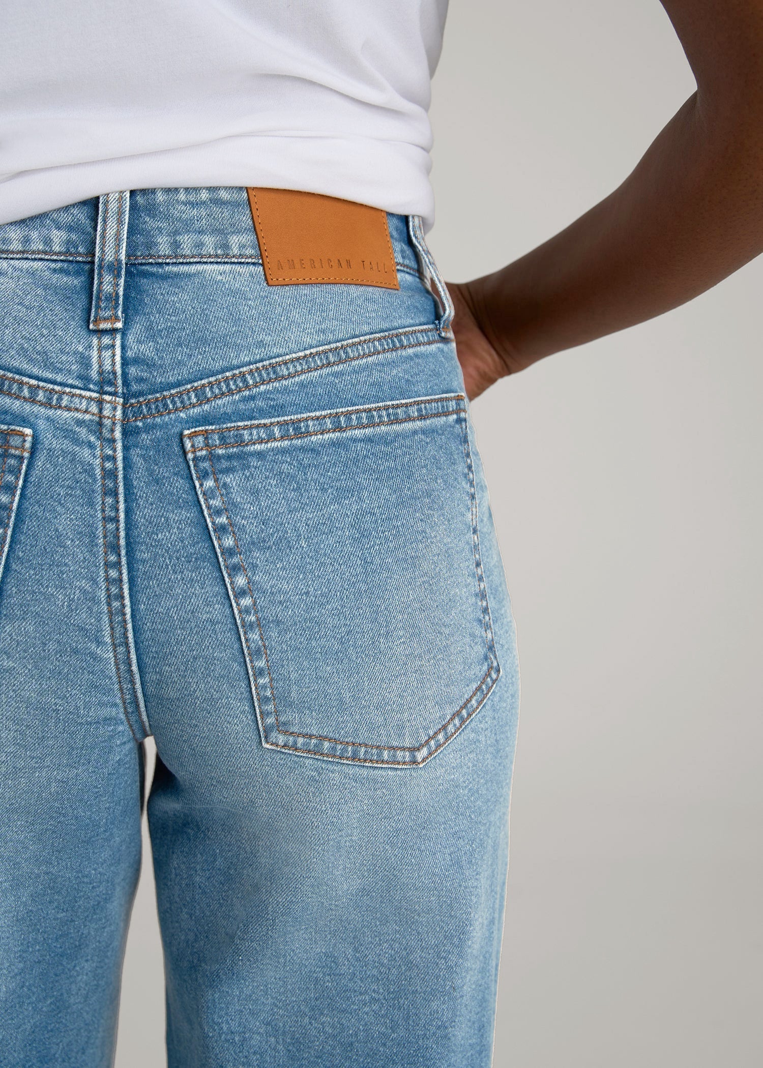 Luna High-Rise Wide-Leg Jeans for Tall Women in Heritage Faded