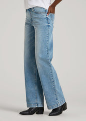 Luna High-Rise Wide-Leg Jeans for Tall Women in Heritage Faded