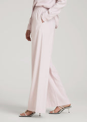 Relaxed Pull-On Pants for Tall Women in Grey Lilac
