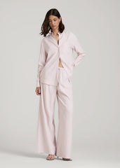 Relaxed Pull-On Pants for Tall Women in Grey Lilac