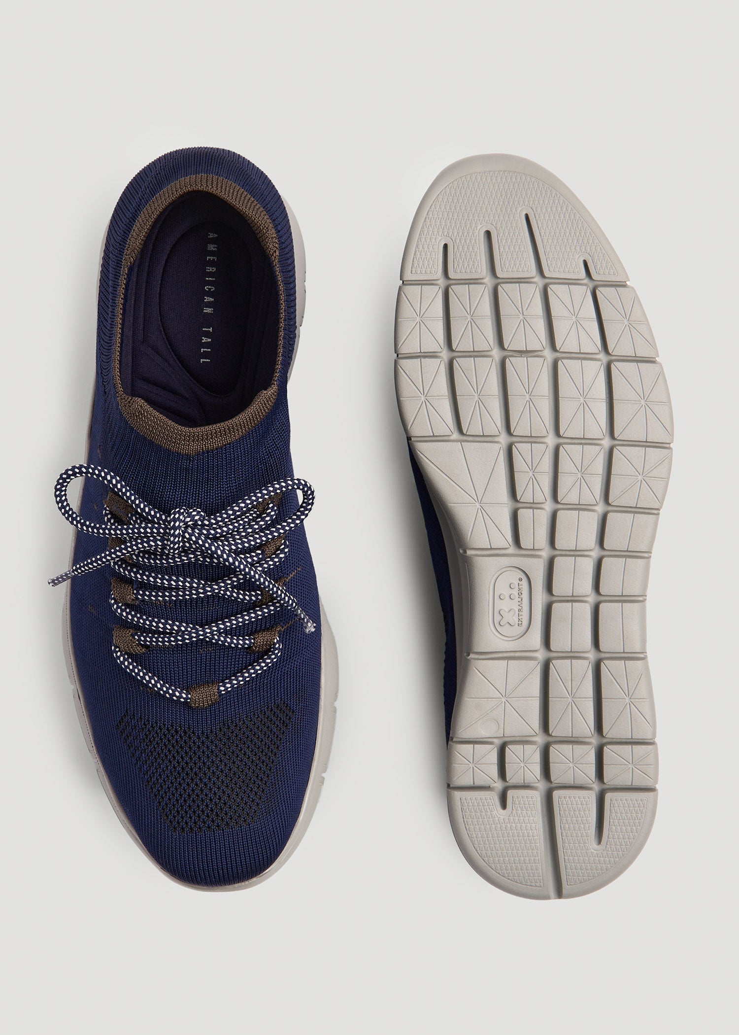 Knit Running Shoes for Tall Men in Navy