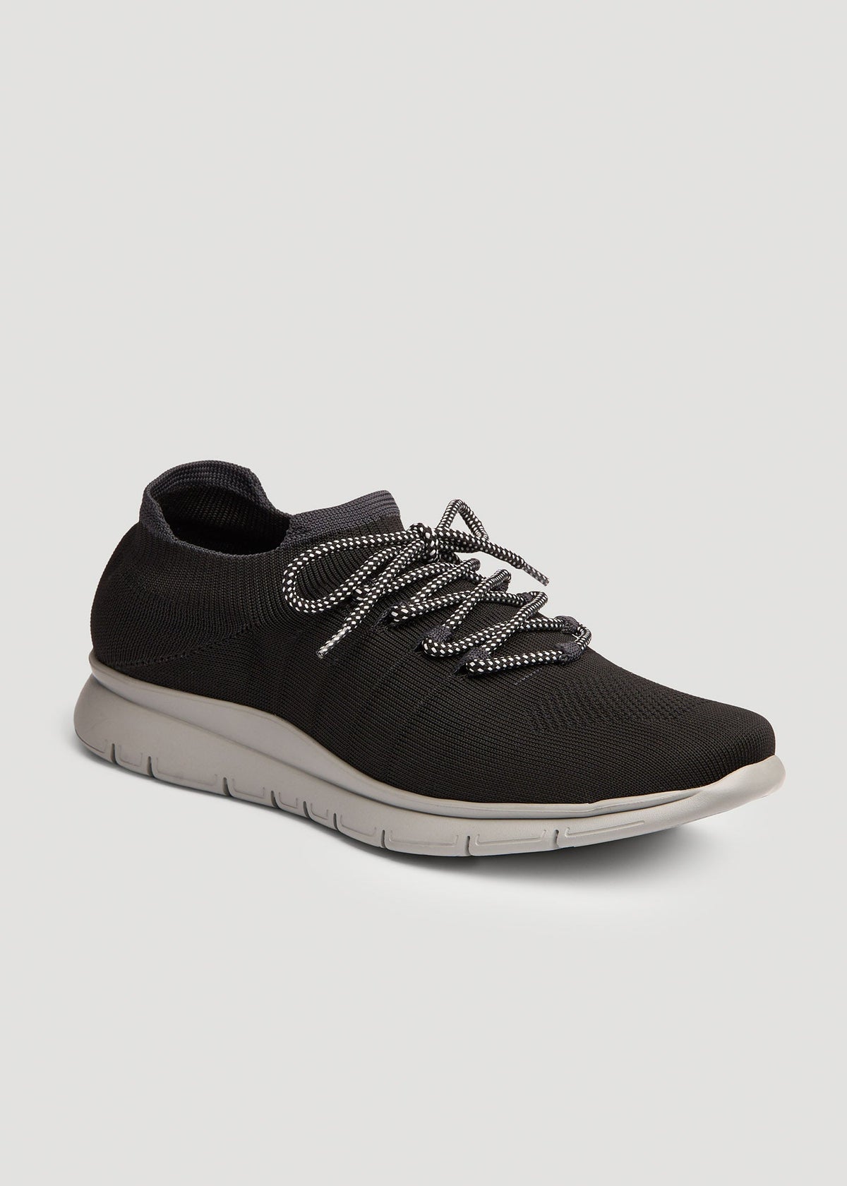 Knit Running Shoes for Tall Men in Black