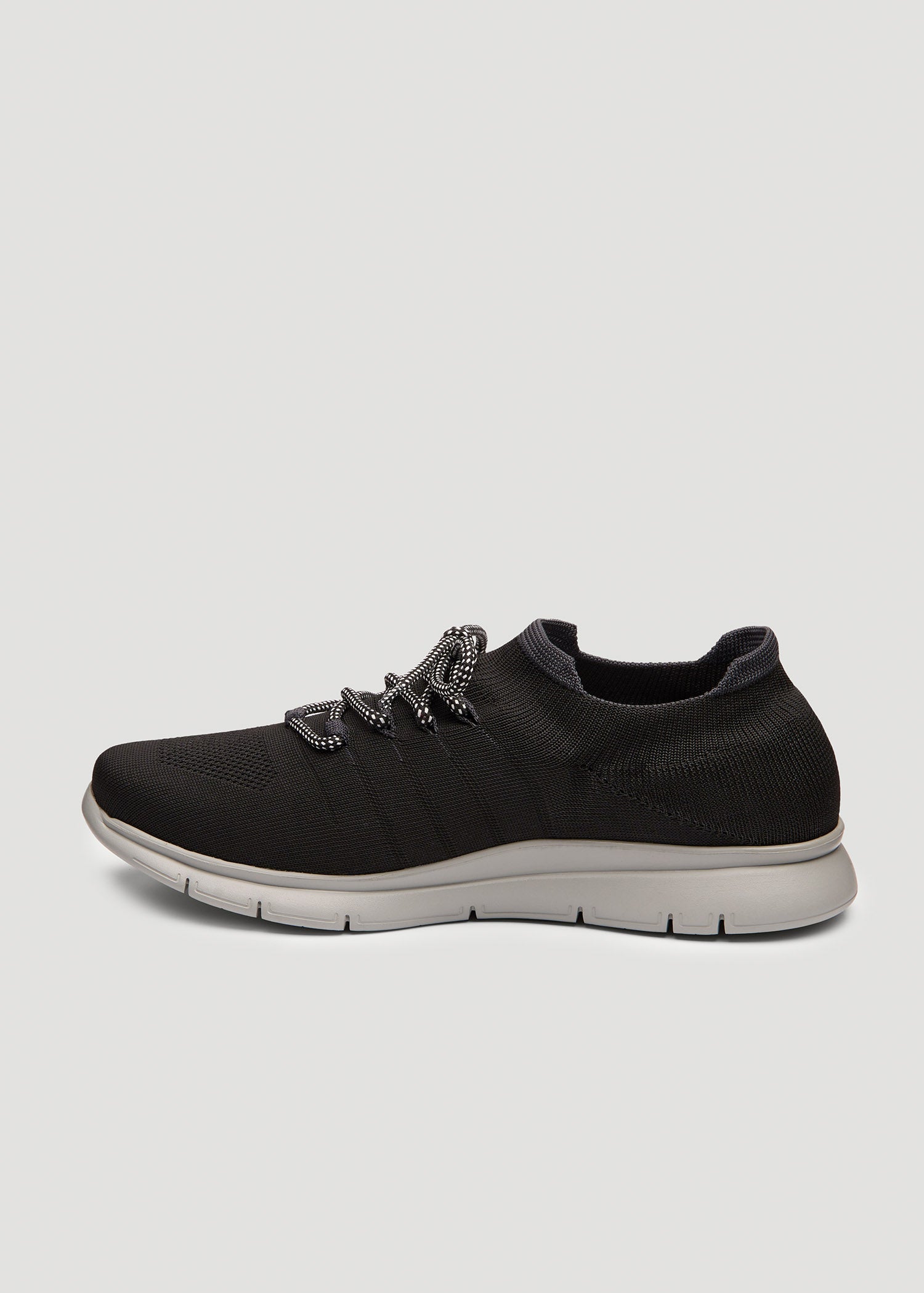 Knit Running Shoes for Tall Men in Black