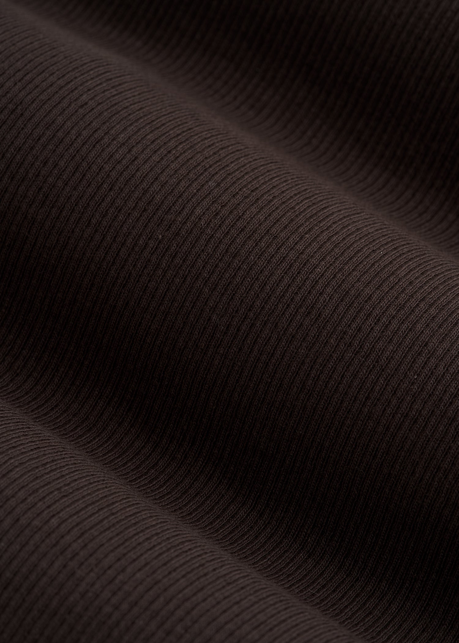 Short Sleeve Ribbed Crewneck T-Shirt for Tall Women in Espresso