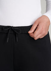 Wearever Fleece Relaxed Sweatpants for Tall Women in Black