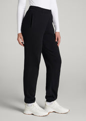 Wearever Fleece Relaxed Sweatpants for Tall Women in Black
