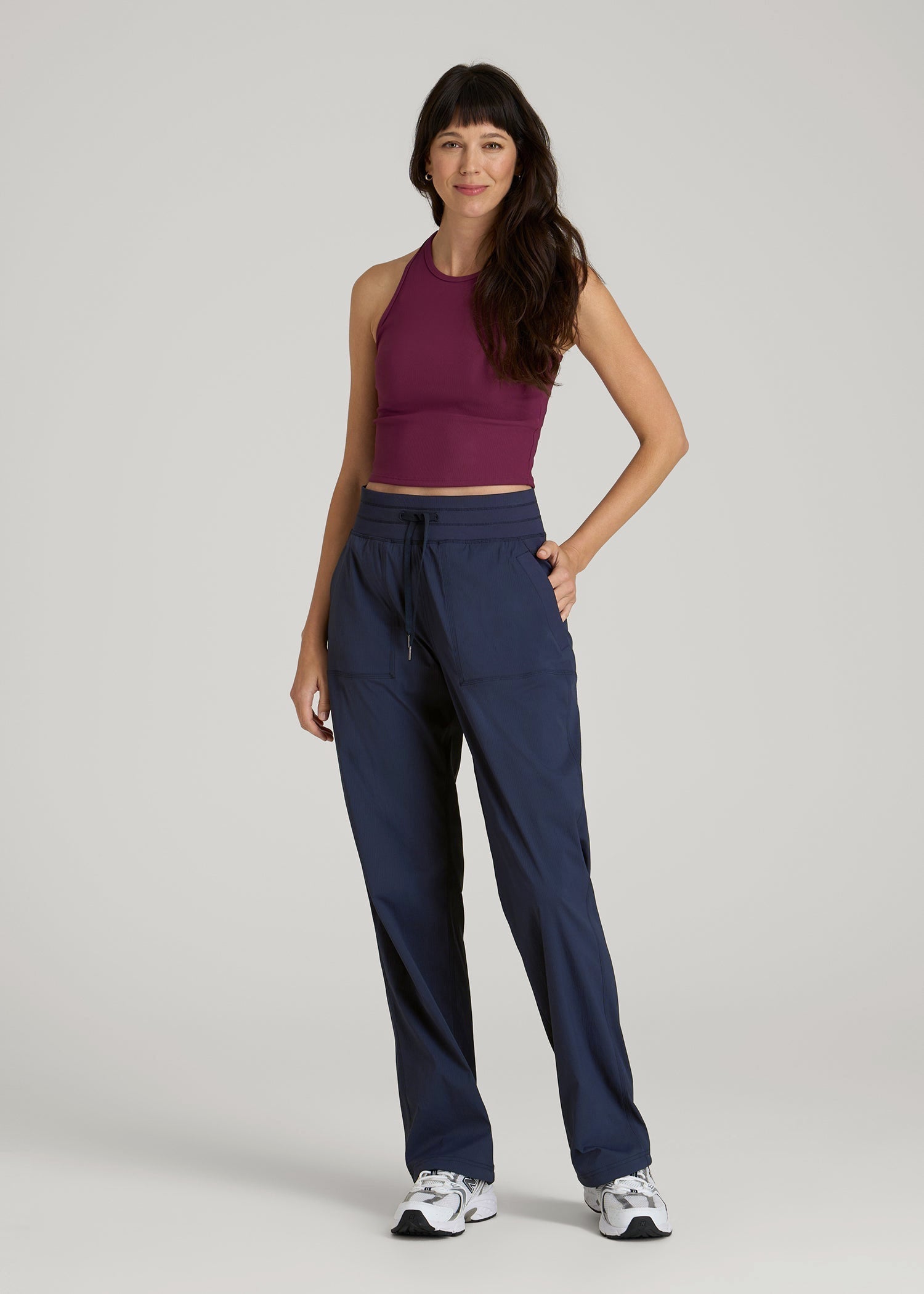 High-Rise After Practice Pant for Tall Women in Navy