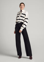 Pleated WIDE Leg Dress Pants for Tall Women in Black