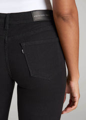 Sarah Mid-Rise Skinny Jeans for Tall Women in Black