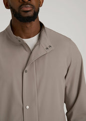 Motion Bomber Jacket for Tall Men in Portobello