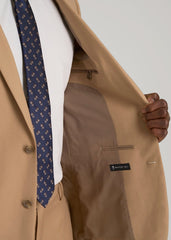 Suit Jacket for Tall Men in Tannin