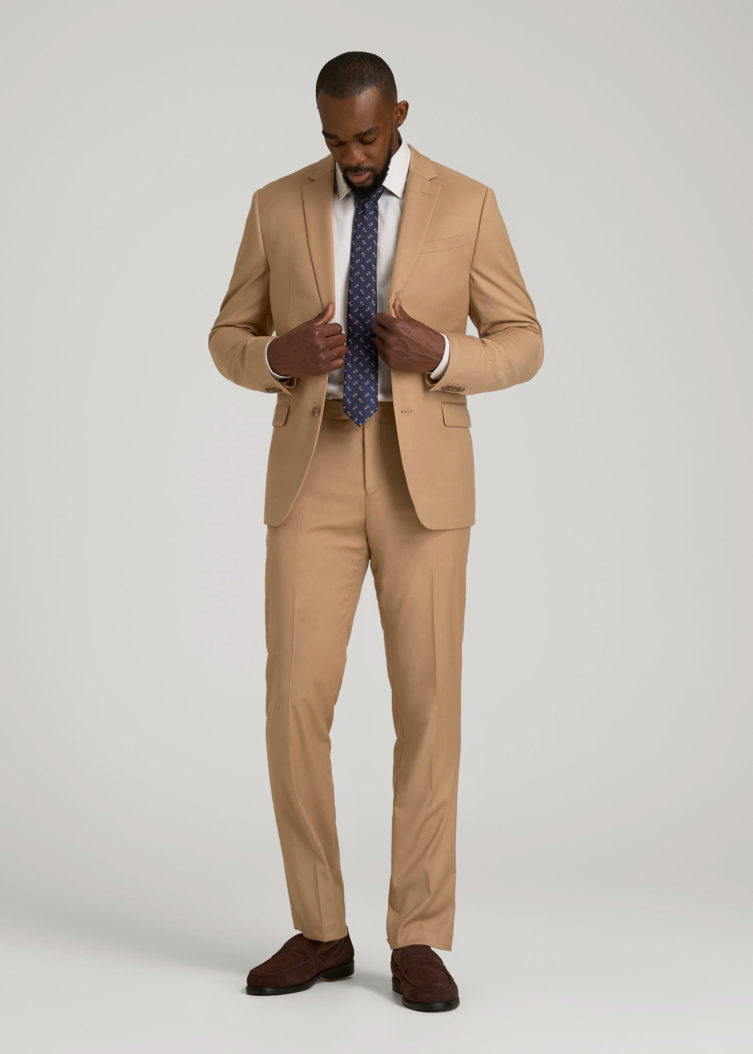 Suit Jacket for Tall Men in Tannin