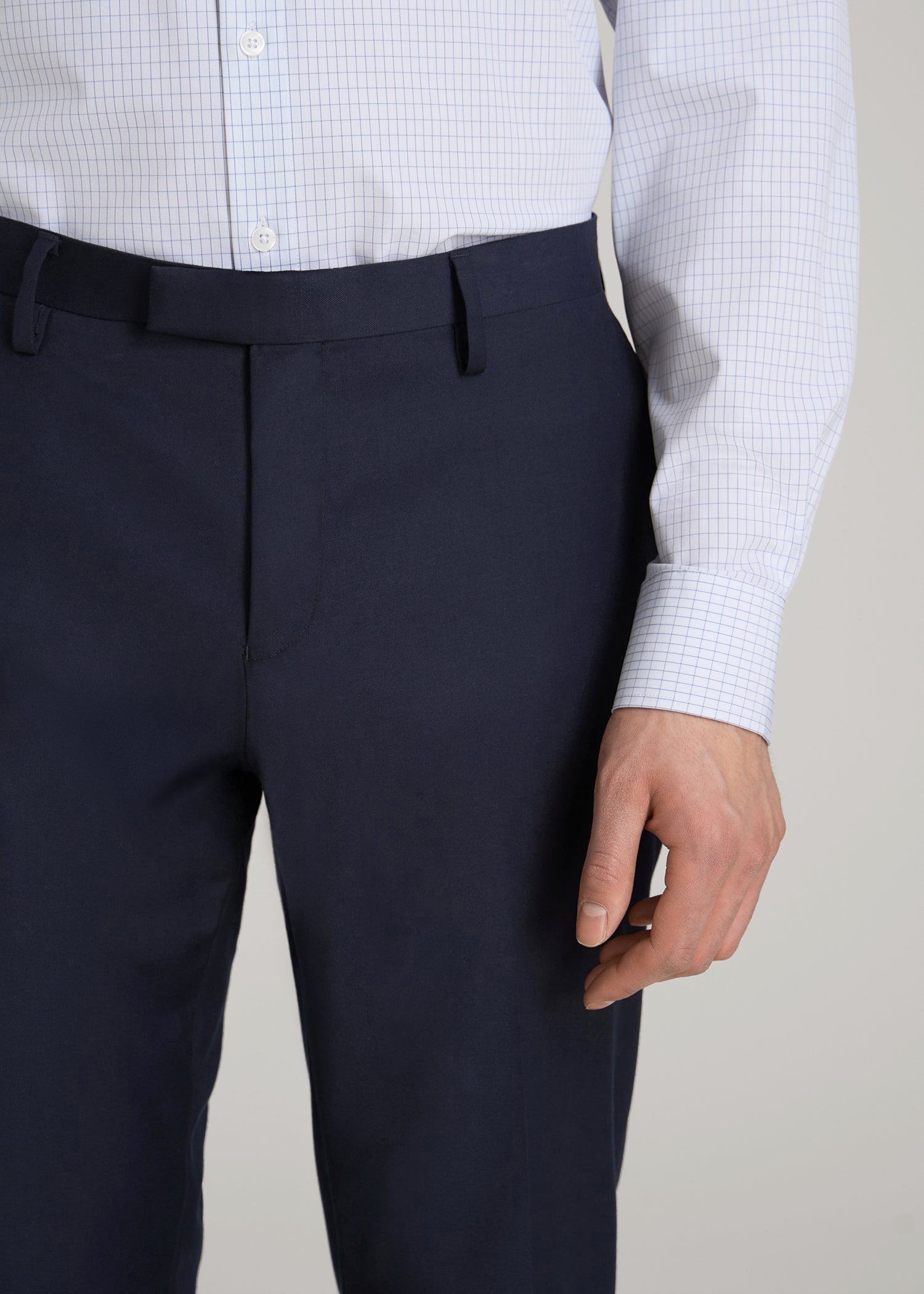 Suit Trousers for Tall Men in True Navy