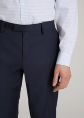 Suit Trousers for Tall Men in True Navy