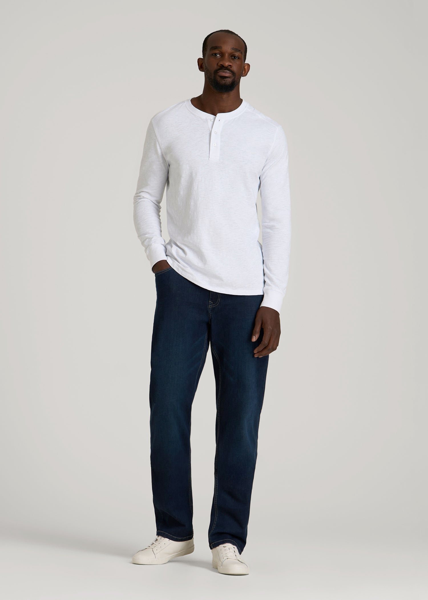Mason Relaxed Fit Jeans for Tall Men in Blue Steel