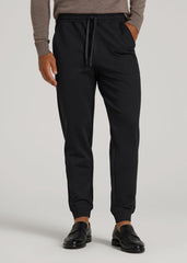 Soft Flex Ponte Jogger for Tall Men in Black