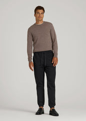 Soft Flex Ponte Jogger for Tall Men in Black
