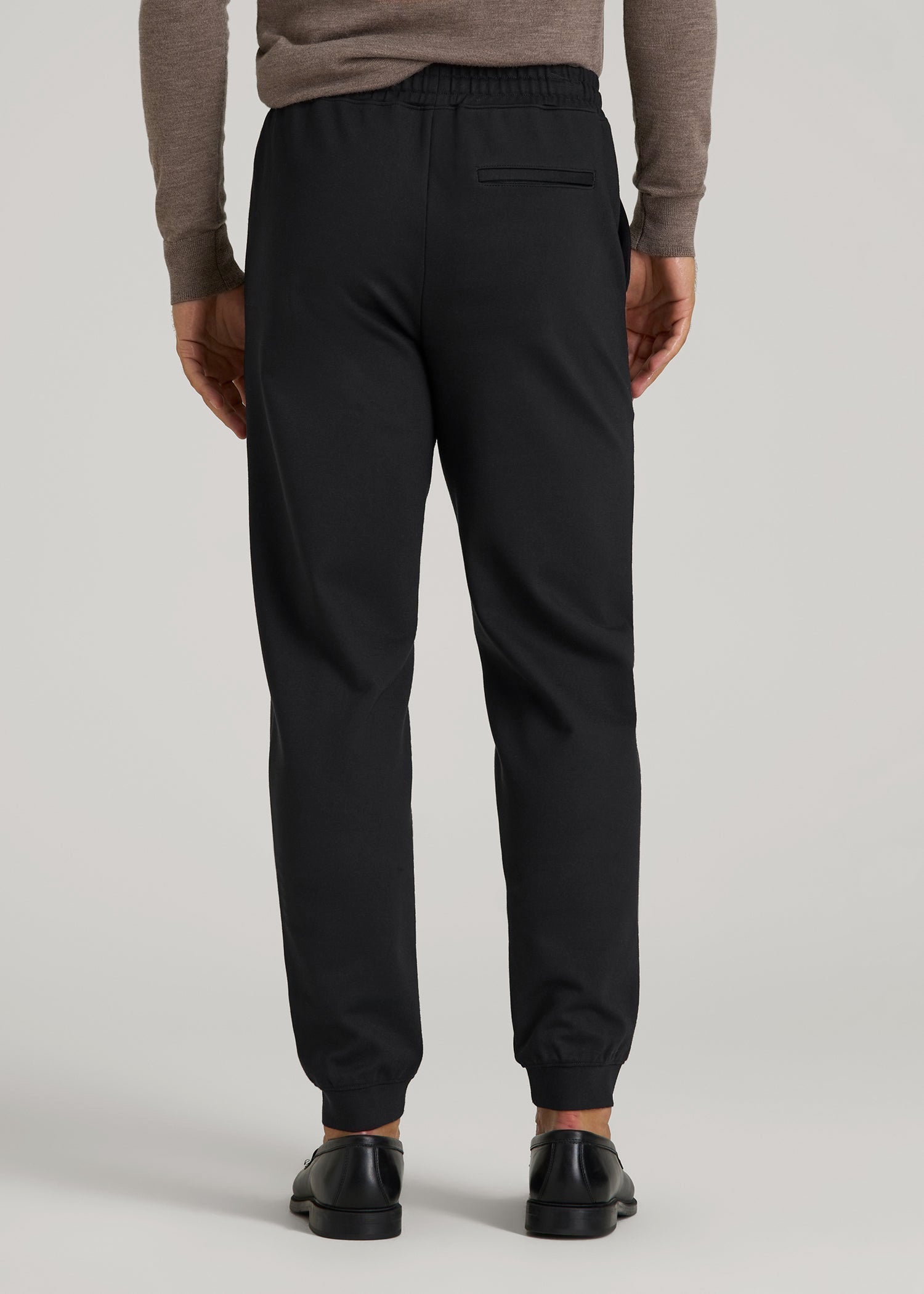 Soft Flex Ponte Jogger for Tall Men in Black