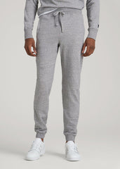 Wearever 2.0 French Terry Joggers for Tall Men in Heathered Grey