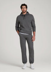 Wearever 2.0 Fleece Sweatpants for Tall Men in Charcoal Mix