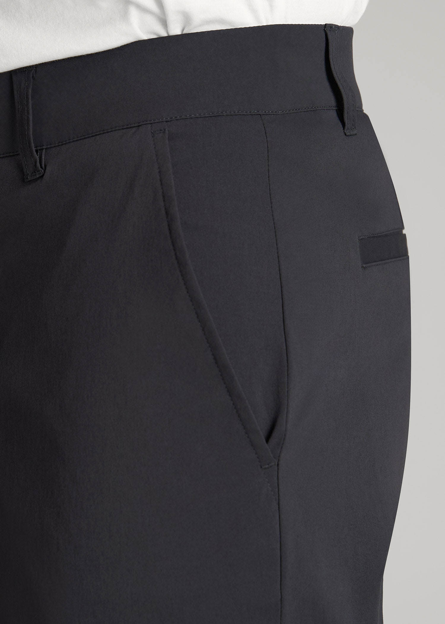 Traveler Chino Shorts for Tall Men in Black