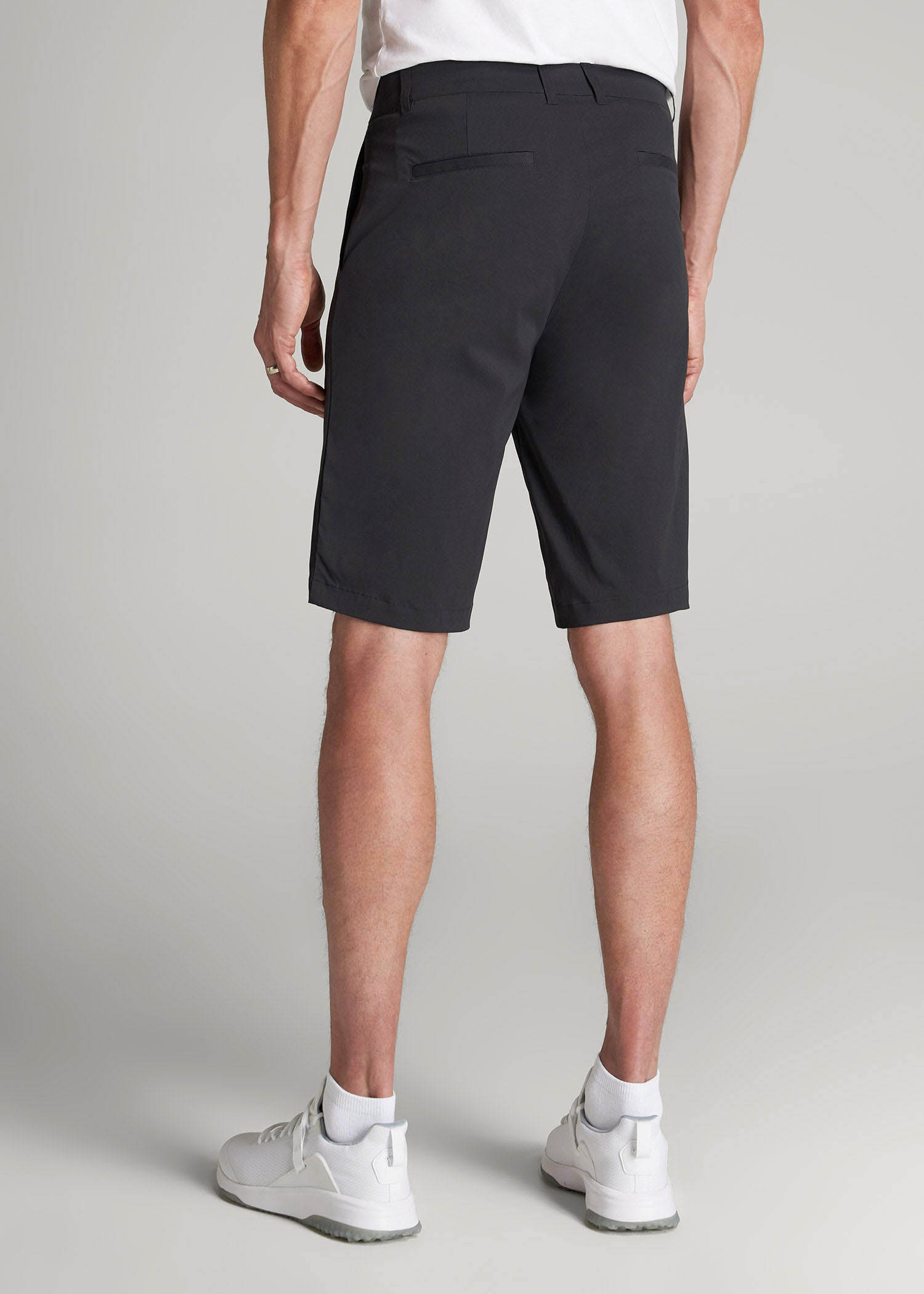 Traveler Chino Shorts for Tall Men in Black