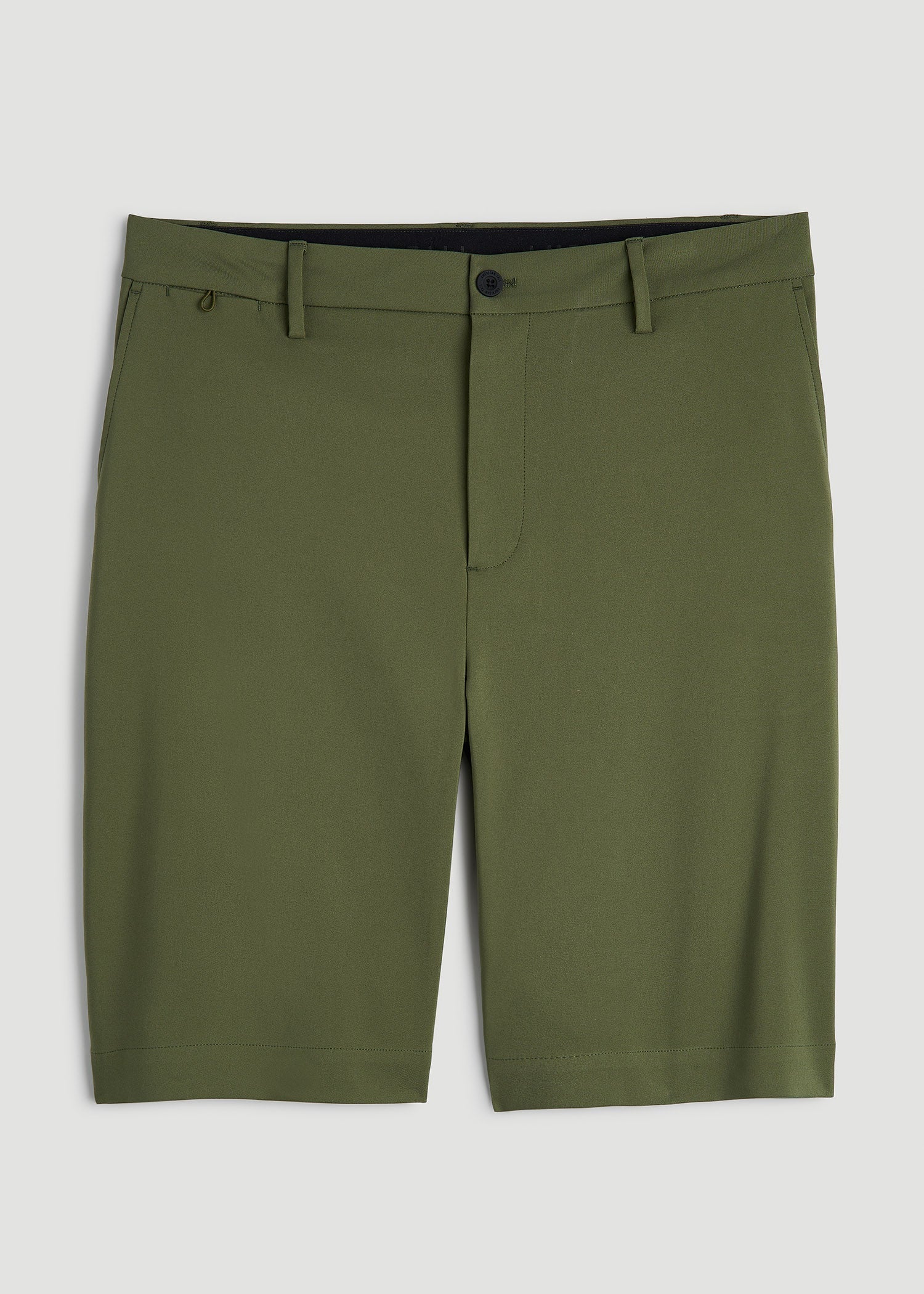 Tech Chino Shorts for Tall Men in Bright Olive