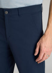 Traveler Chino Shorts for Tall Men in Marine Navy