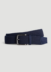 Stretch Woven Belt in Evening Blue