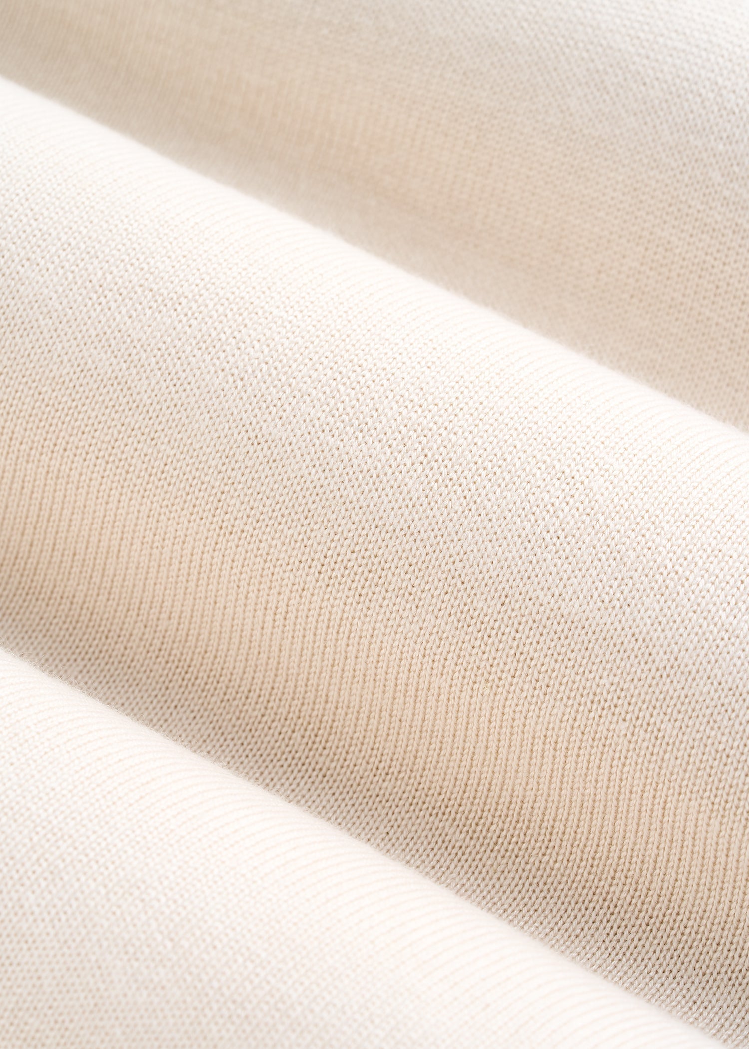 Linen Blend Knit Crewneck for Tall Women in White Sand