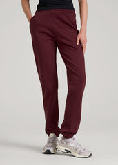 Wearever Fleece Relaxed Sweatpants for Tall Women in Tawny Port
