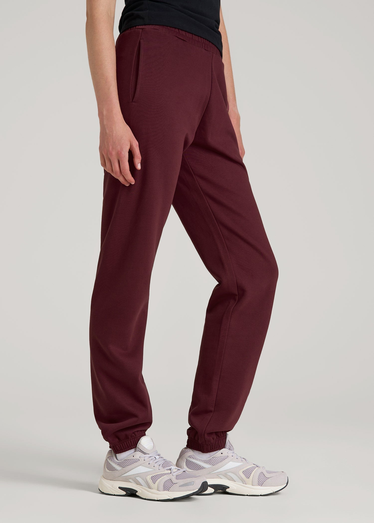 Wearever Fleece Relaxed Sweatpants for Tall Women in Tawny Port