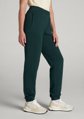 Wearever Fleece Relaxed Sweatpants for Tall Women in Emerald