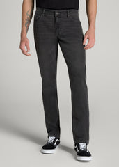 LJ&S TAPERED Jeans for Tall Men in Industrial Grey