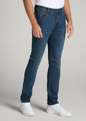 LJ&S TAPERED Jeans for Tall Men in Machine Blue